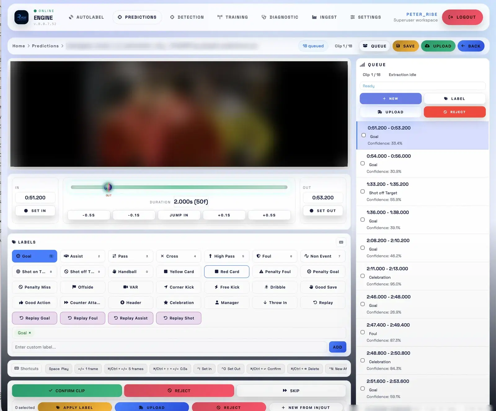 Operator Review UI