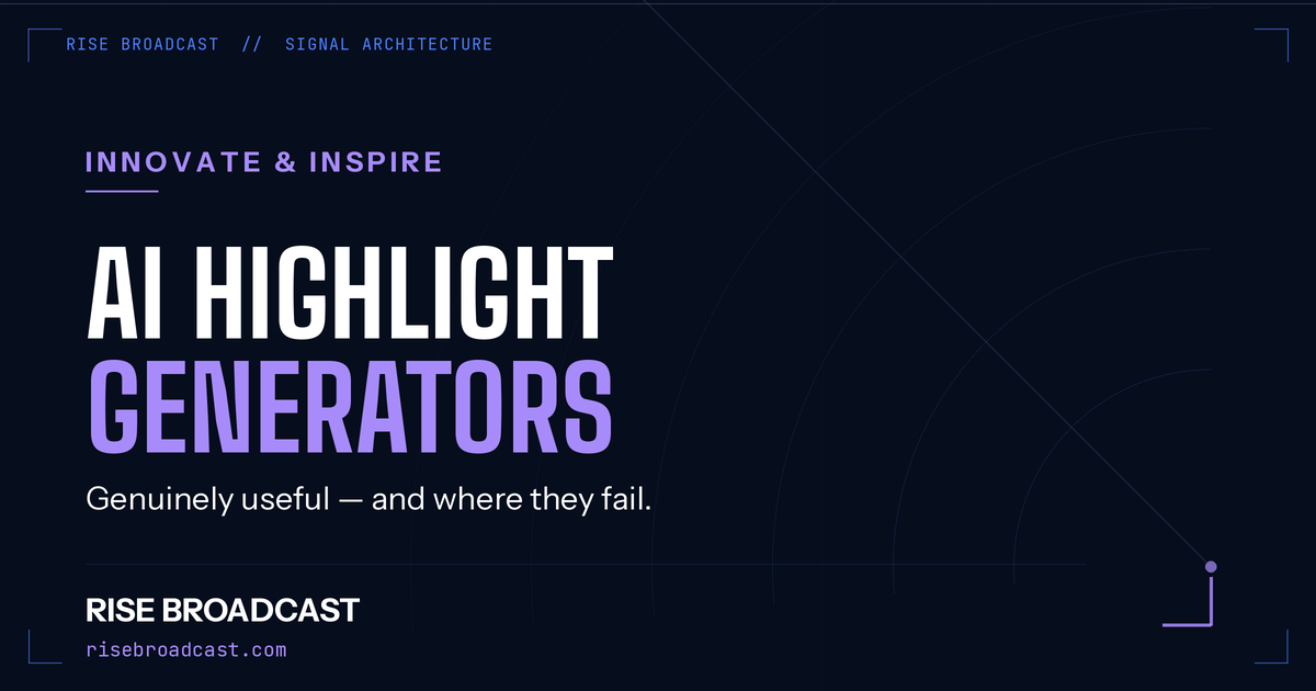 AI Highlight Generators: How They Actually Work (and Where They Fail)