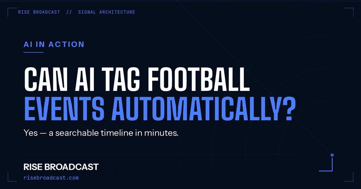 Can AI Tag Football Match Events Automatically?