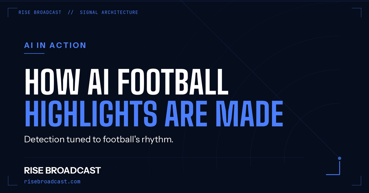 How AI Football Highlights Are Made