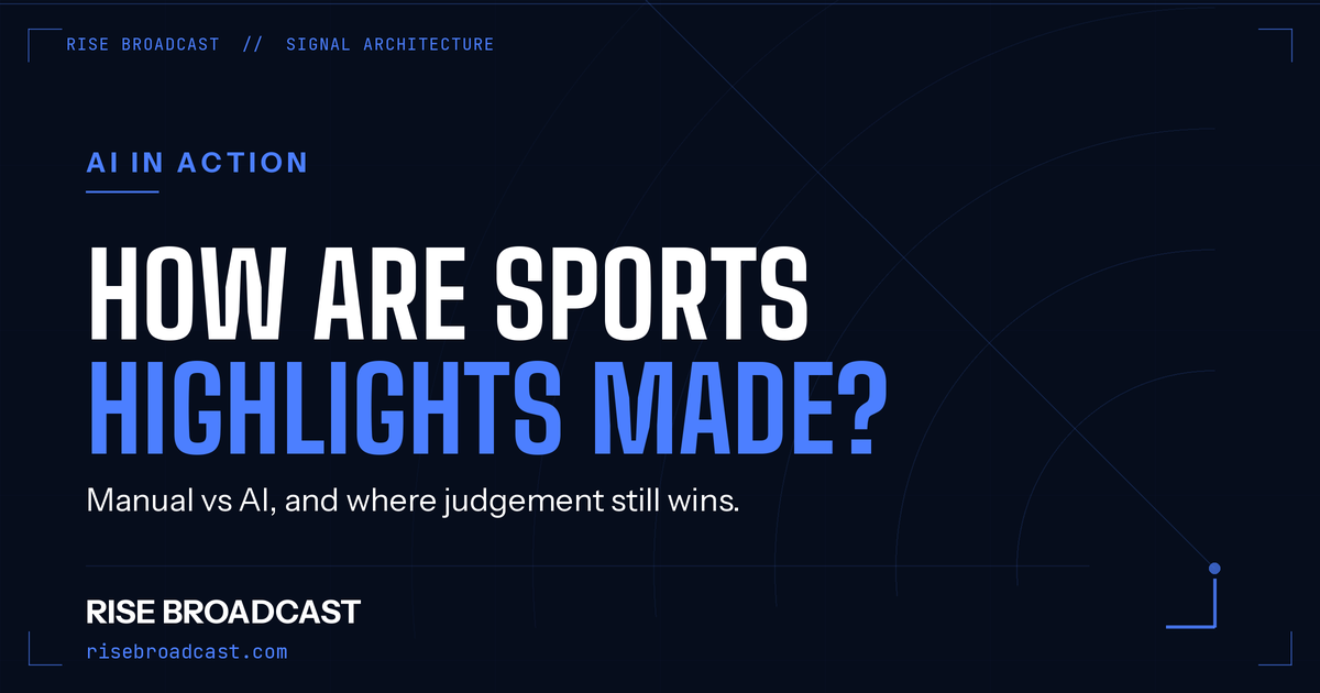How Are Sports Highlights Made? (Manual vs AI)