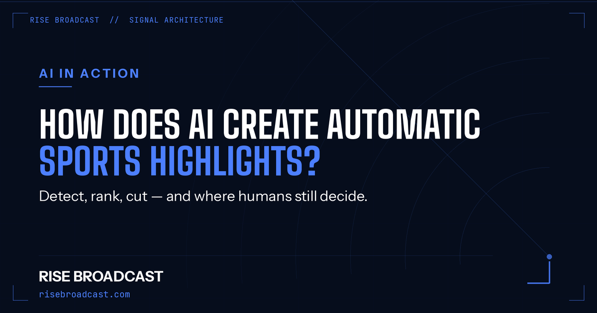 How Does AI Create Automatic Sports Highlights?