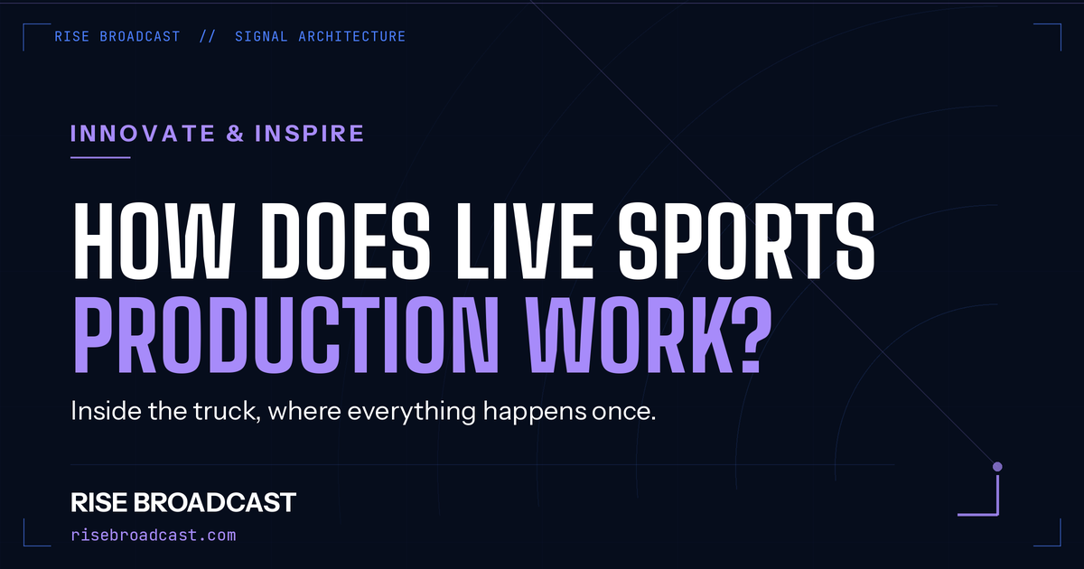 How Does Live Sports Production Work?