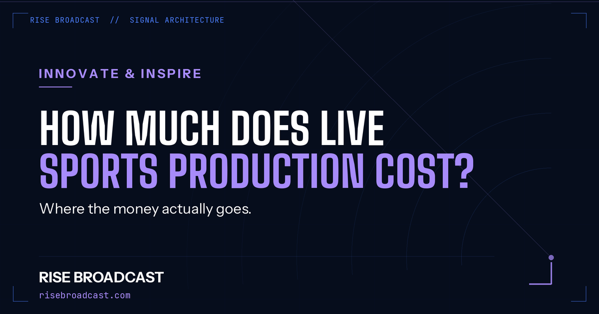 How Much Does Live Sports Production Cost?