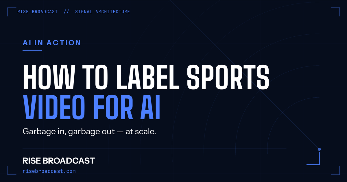 How to Label Sports Video for AI (Annotation Explained)