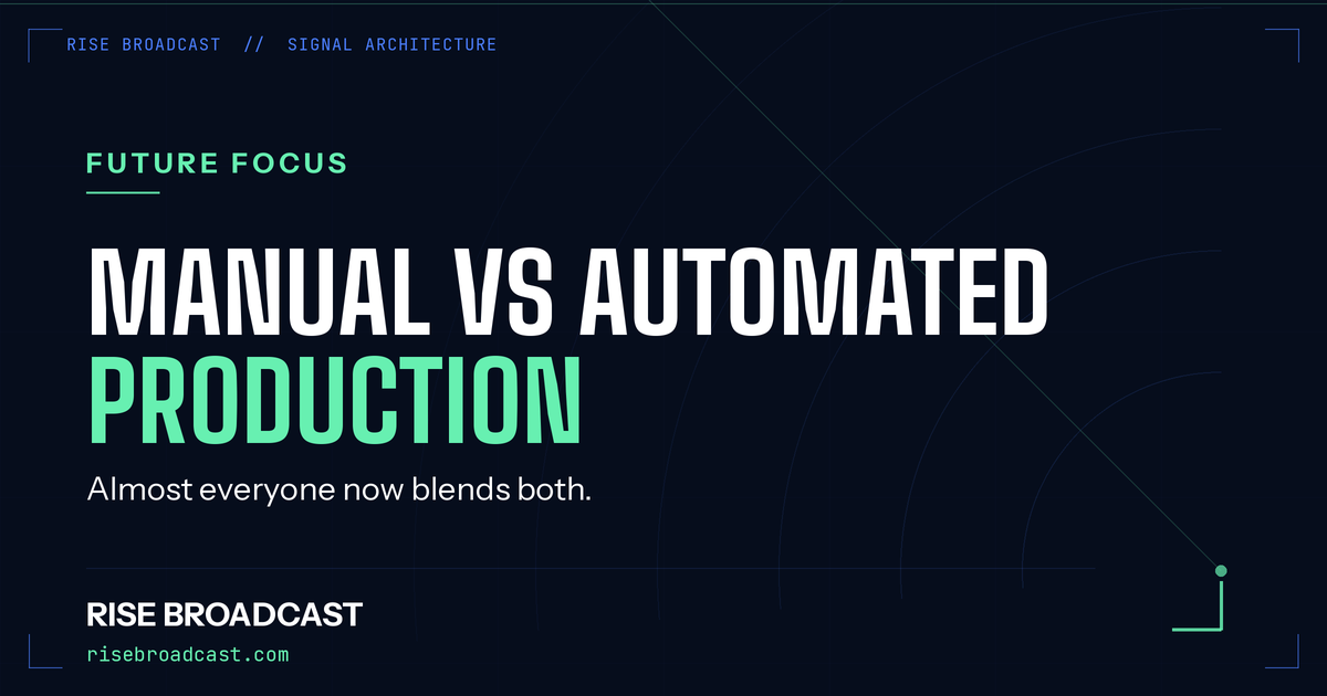Manual vs Automated Sports Production: Pros and Cons